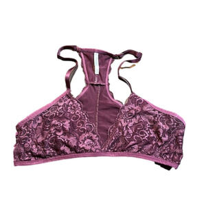 CHARLOTTE RUSSE Dark Plum Lace Sexy Bralette Size M